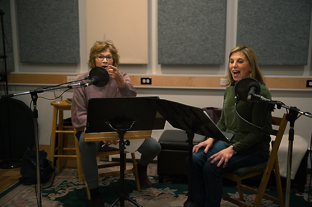 Candace and Kyle in the Studio